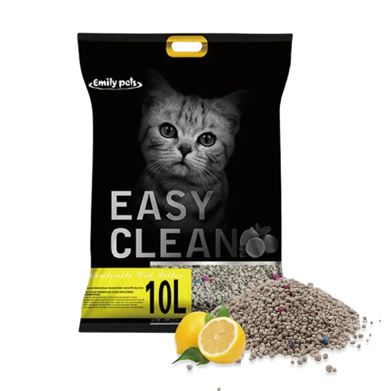 Emily Pets Easy Clean Eco-Friendly Pet Cleaning Scented Clumping Cat Toilet Bentonite Sanitary Sand
