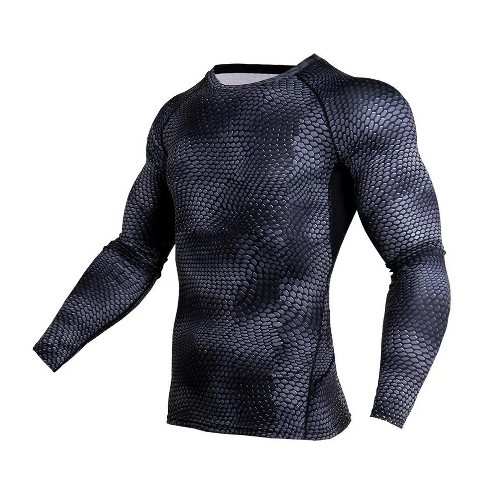 
2020 New Fitness wear custom fitness Gym wear suit mens sublimation printed mens Compression Suit 