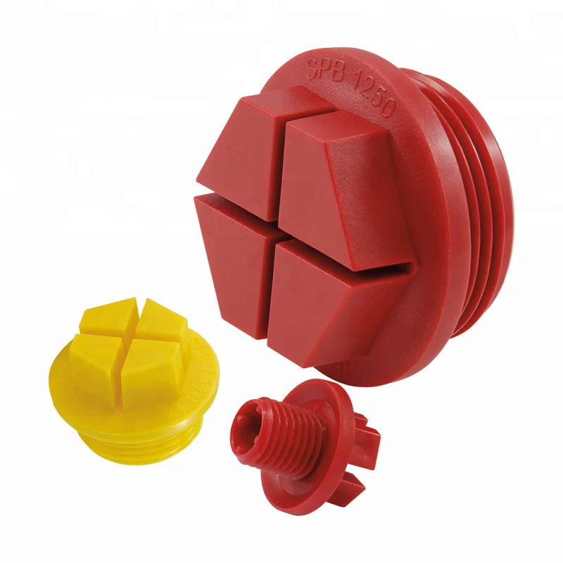 BSP thread male cap plastic male threaded sealing plugs