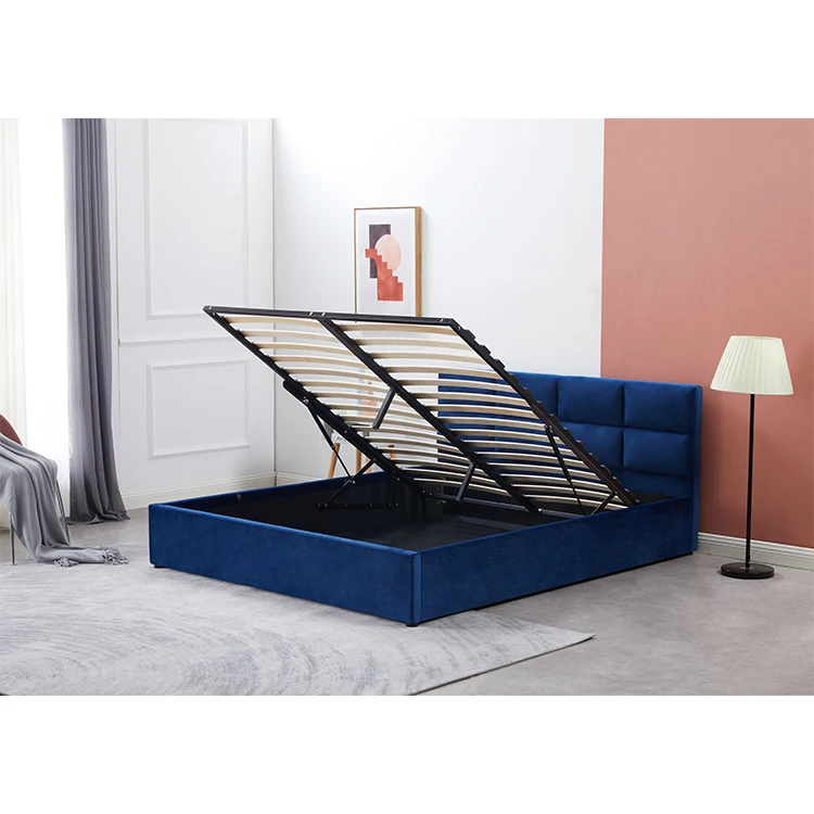 Upholstered Beds Storage Bed Material Terminal Headboard King Size Grey Queen Pink Plate Form With Wings Sleigh Blue Linen