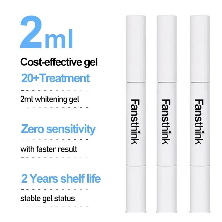 Private Logo Blue and Red Light UV Box Tooth Whitening Kit Dropshipping Teeth Whitening Kits