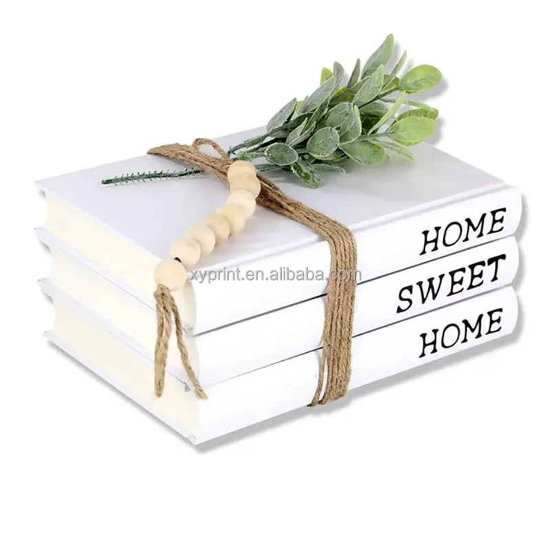 Wholesale empty Book Shelf  caja  de hogar Books False box Faux Simulation Decoration stack  luxury decor books for coffee table