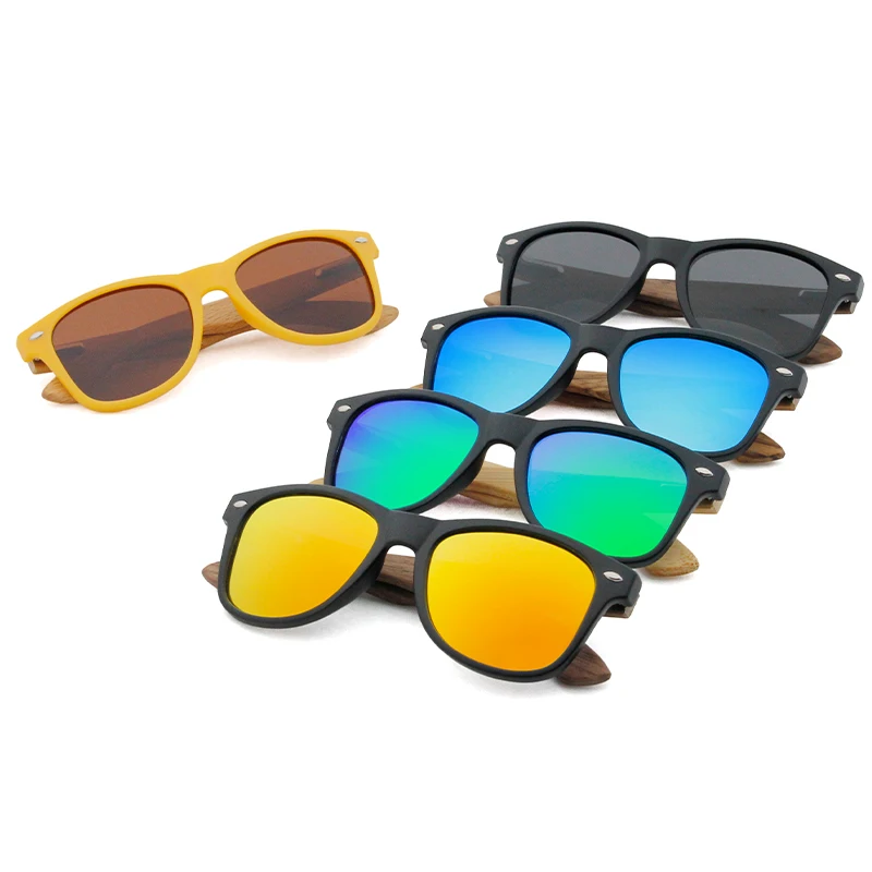 Классический стиль поляризованные UV400 очки с индивидуальным логотипом бамбуковые деревянные детские солнцезащитные