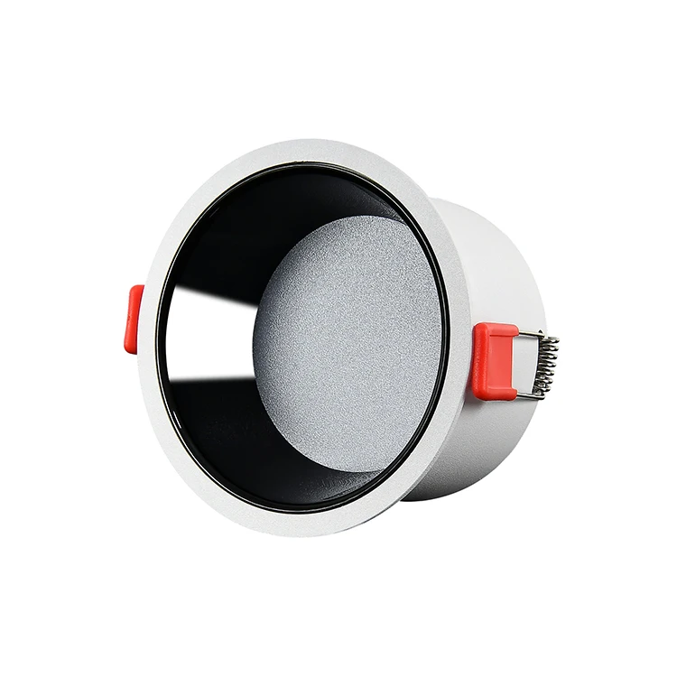 Commercial Recessed Led Downlight White Aluminum Adjustable 3000K 4000K 6000K Ceiling Down Lights 7W Anti Glare Downlights