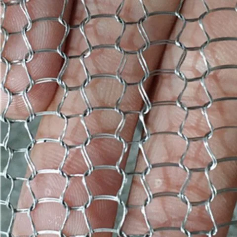 Double Layer Stainless steel knitted gas liquid filter wire mesh for oil-water separation