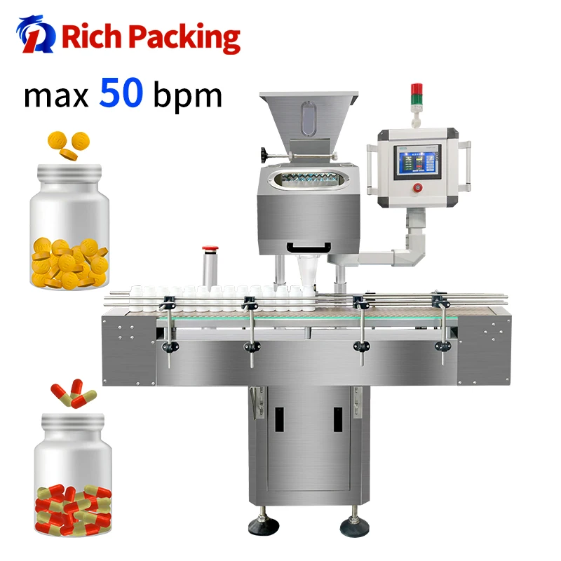 8 Lane Automatic Pill Capsule Tablet Counter Pharmaceutical capule counting machine high quality