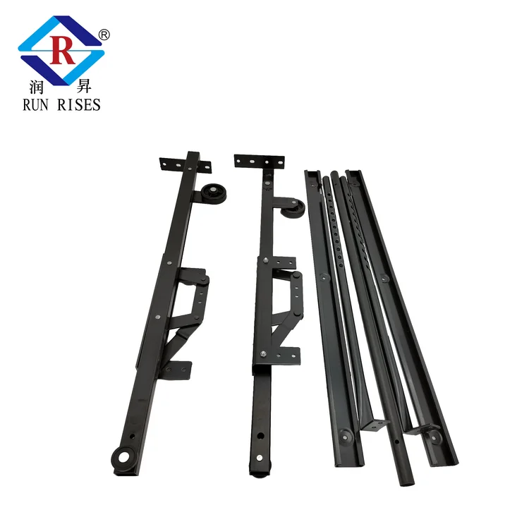 Sofa Accessories Furniture Hardware Metal Pull Out Sofa Bed Mechanism Black Folding Sofa Bed Lift Mechanism with Wheels