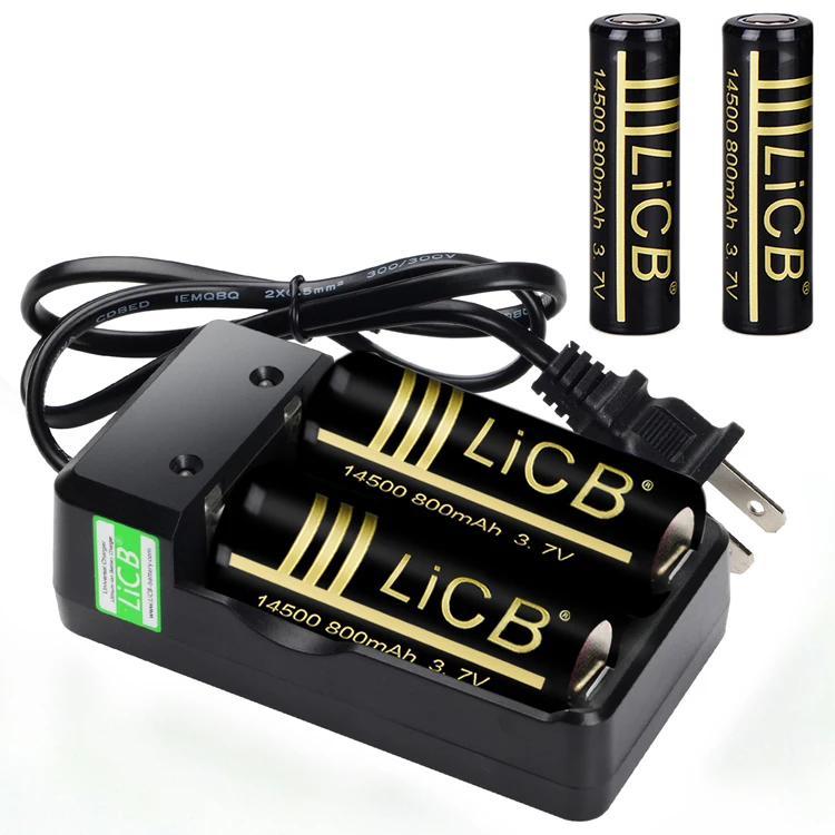Licb 14500 Rechargeable Ion Battery Hight Temperature Rechargeable Battery 14500 800Mah