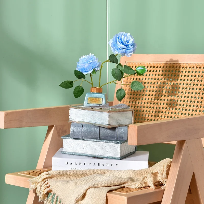 Nordic crafts simulation book decoration resin dried flower vase