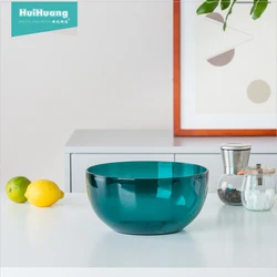 Wholesale dinnerware big round kitchen restaurant 9 inch clear salad bowls reusable PP plastic bowl