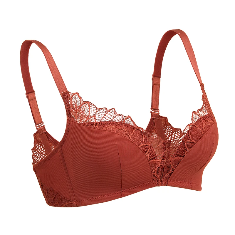 Top Quality Nice mixed Pure sexy breast without bra Color Wire free Seamless Bra