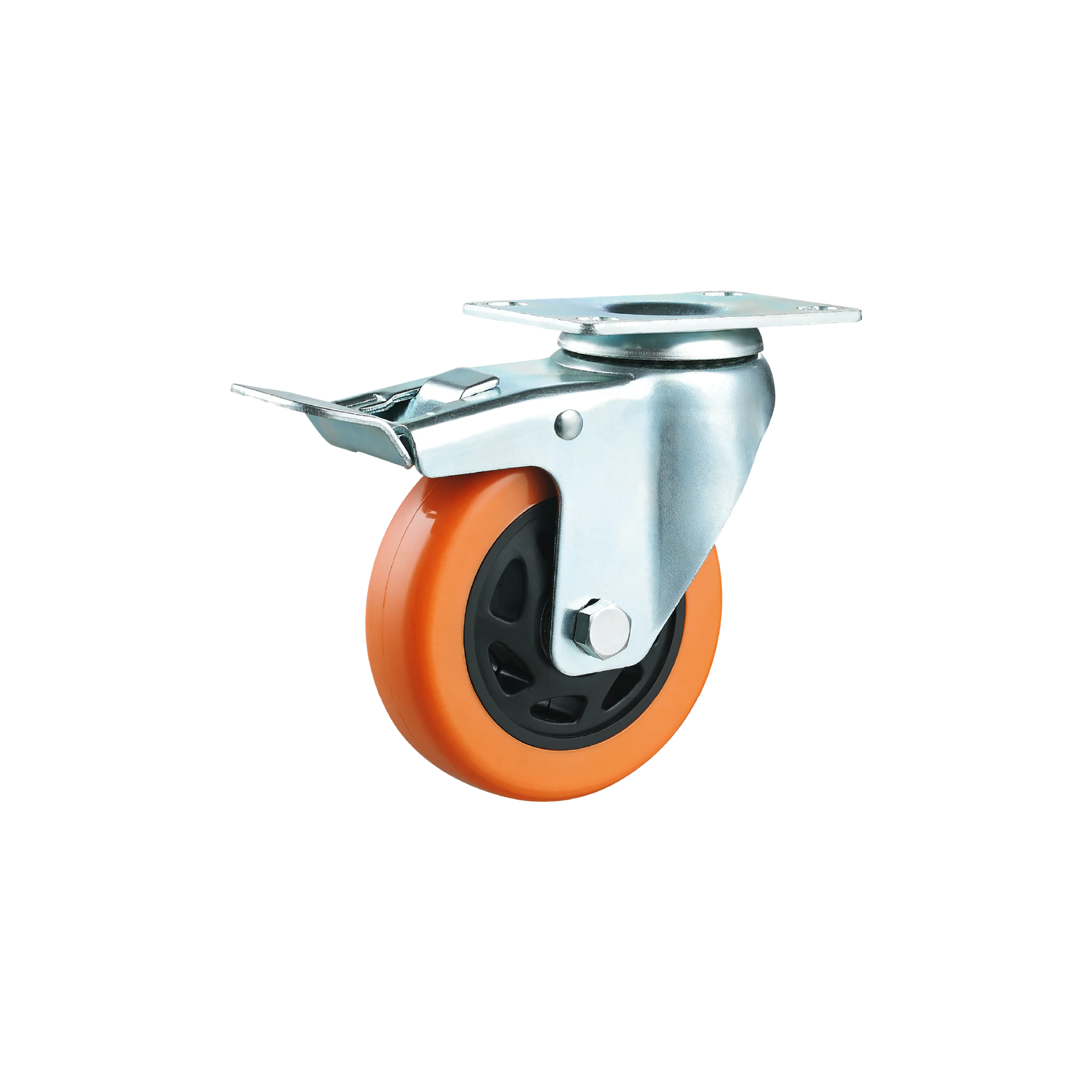 Medium Duty Caster Manufacturer PVC Caster Wheel 3/4/5 Inch Zinc-plated Customized For Machine And Equipment