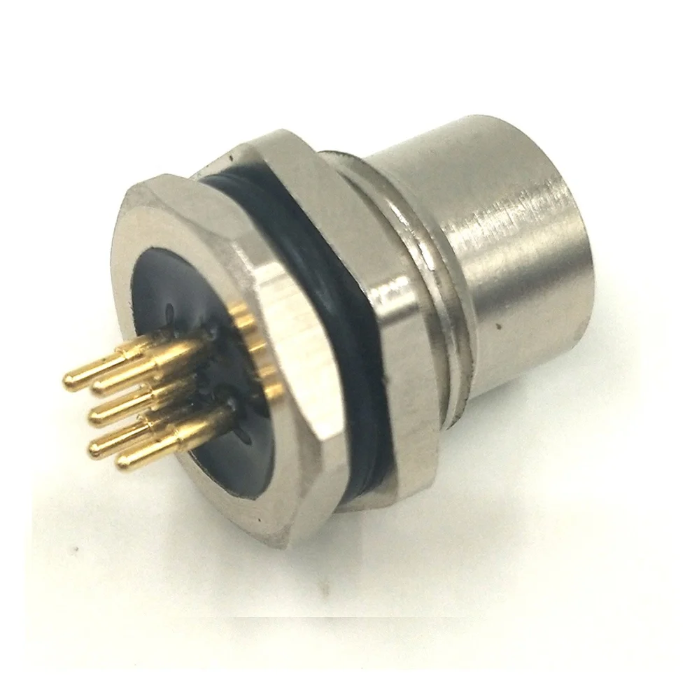 M5 M8 M12 M16 7/8 M23 waterproof solder pcb panel mount socket male female plug 3 4 5 6 8 12 pin plastic sensor cable