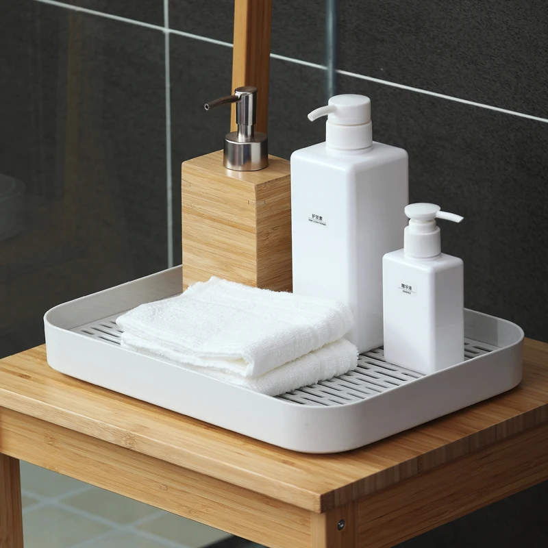 
Kitchen sink rectangle deepen serivce tray cup dish plastic drain pan for household 