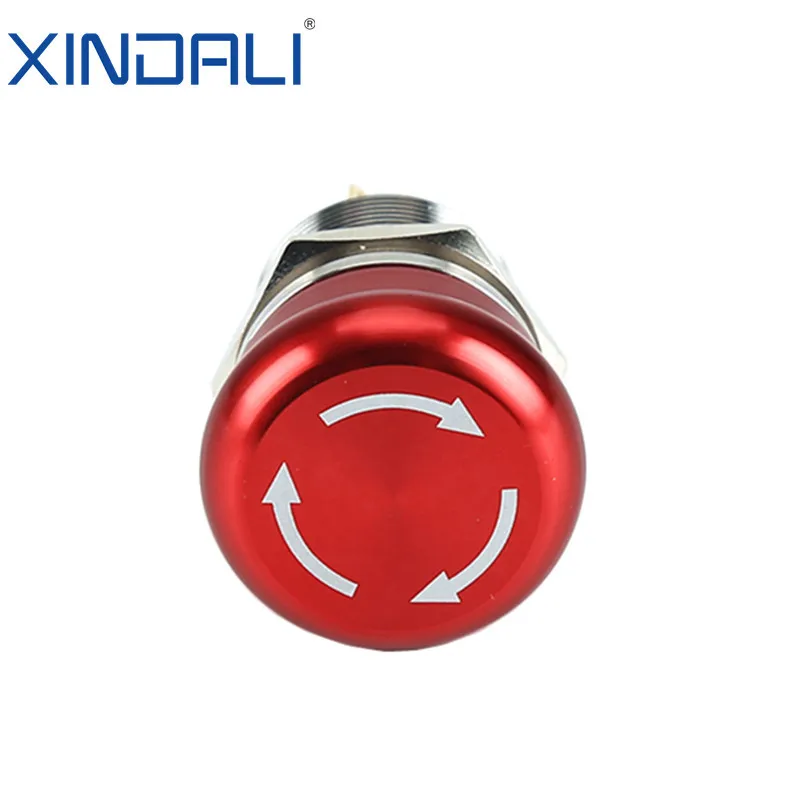 XDL17-16NS45/C metal indicator lights emergency stop waterproof push switch button