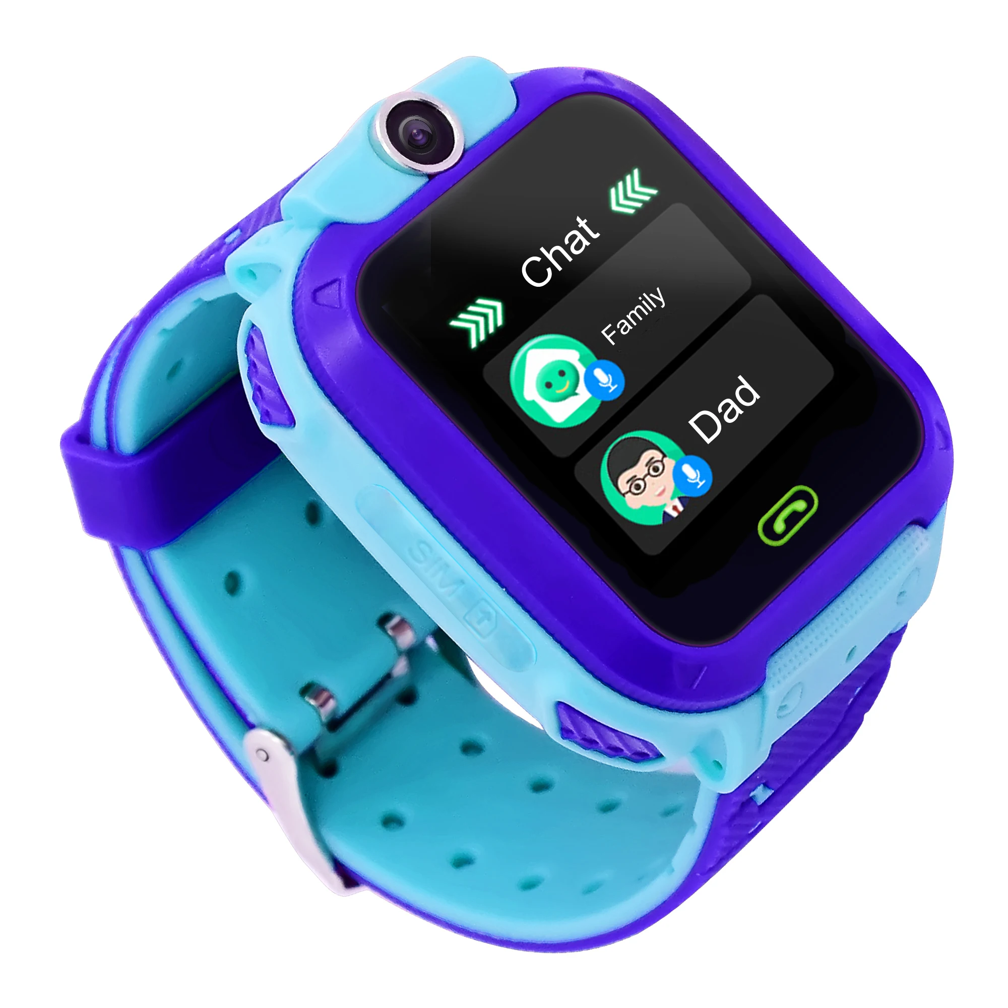 Hot Sale Christmas Gift Children Led New Model 2022 Gps Smartwatch Led Touch Bracelet Hidden Camera Kid Smart Watch Q12