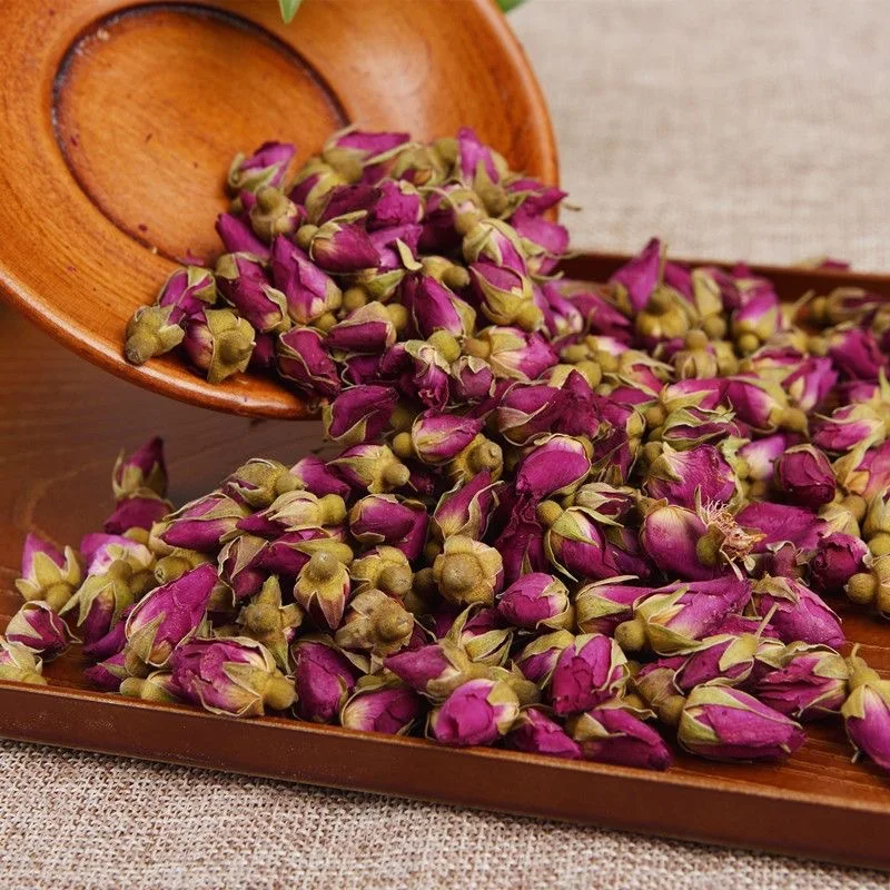 4015 Wholesale Natural Dried Damask Pink Rose Buds Tea Edible Dry Rosa Damascenarose Flower