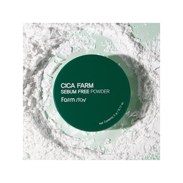 Wholesale High Quality Korean Beauty Brand FARMSTAY Cica Farm Sebum Free Powder soft and fine powder