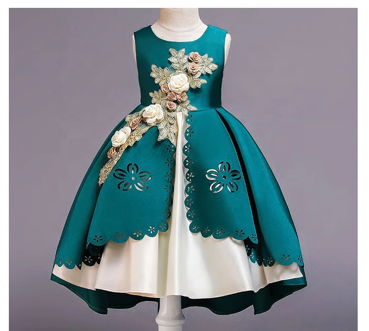 Girl Floral Princess Party Dress Girls Dress Summer Children Clothing Wedding Birthday Baby Dress 3-12 Y Baby Girl Clothes