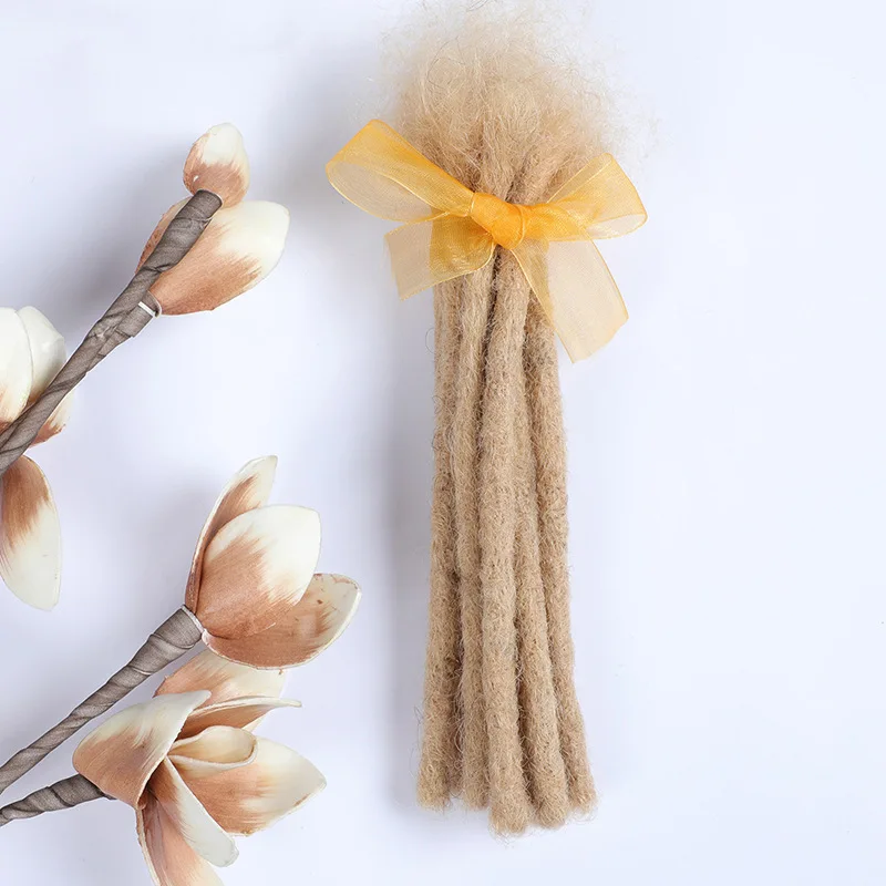 0.4/0.6/0.8cm 100% human hair dreadlock extensions afro kinky human hair loc extensions dreadlocks human hair