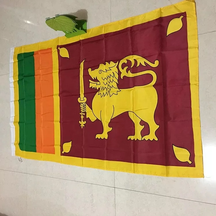 
Stock Sri Lanka national flag / Sri Lankan country flag banner 3x5 Ft 