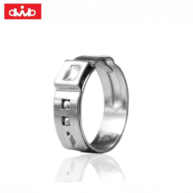 304 Stainless Steel 5/8 Inch PEX Cinch Clamps Rings Single Ear Hose Clamps  for PEX Tubing Pipe Fitting Connections