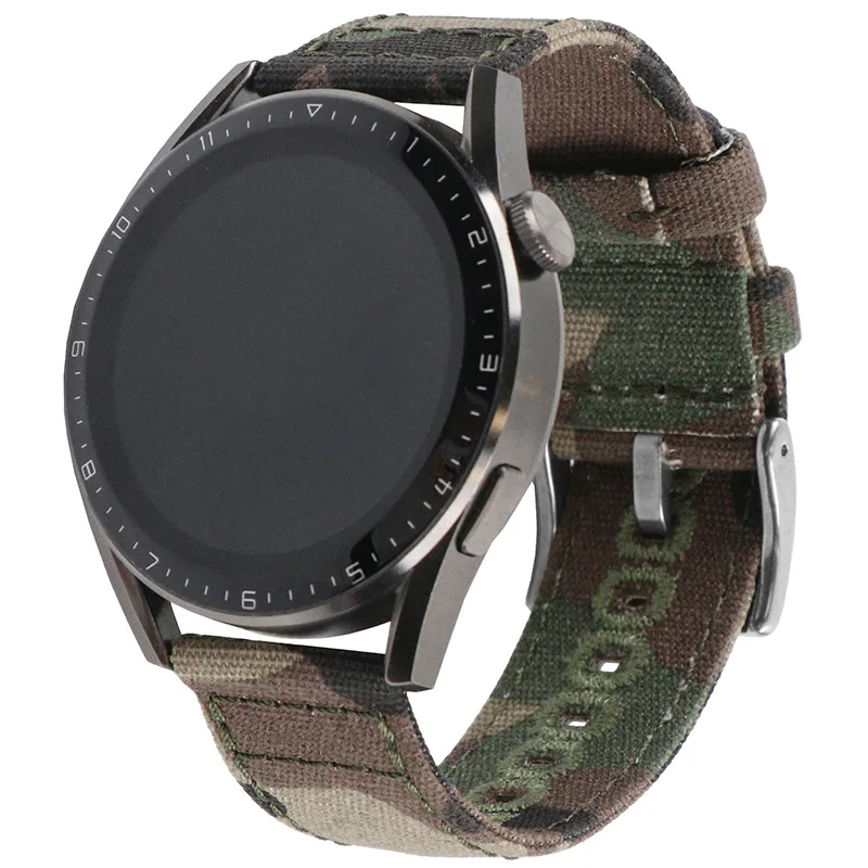 Quickly release Cotton canvas fabric watch bands 18mm 20mm 22mm universal watch straps for huawei Samsung smart watch