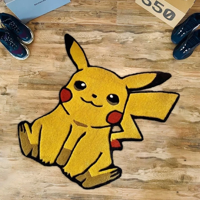 High Quality Personalized Tufted Custom Anime Cartoon Rug Sneaker 3D Design Logo Die Cut Carpet Area Rugs Acrylic Custom Size