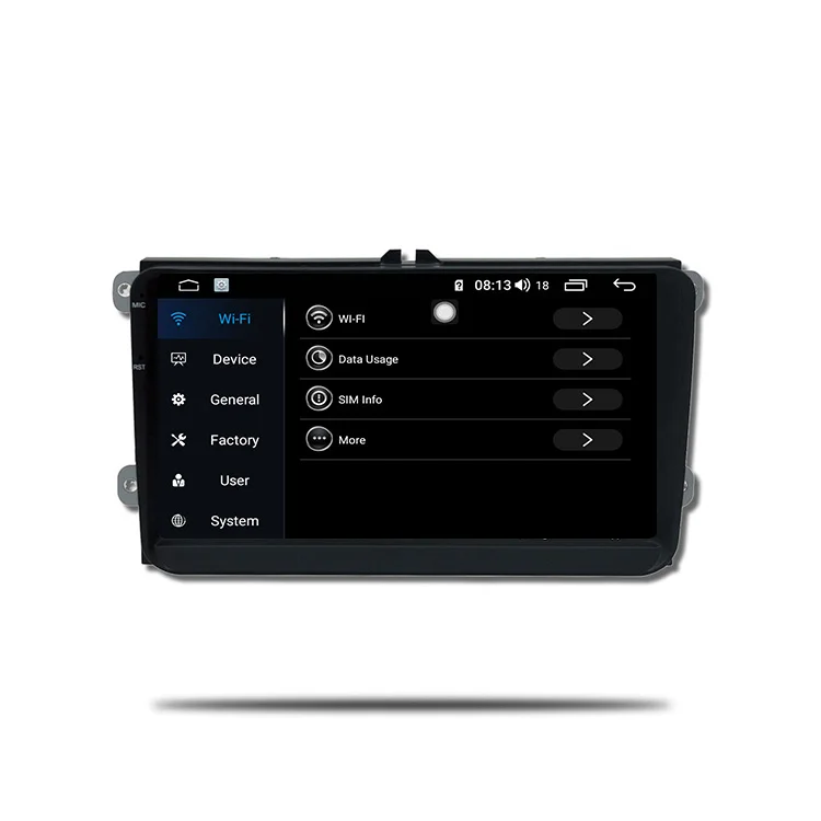 IOKONE 9-дюймовый емкостной Android 9.0 сенсорный экран автомобиля DVD стерео плеер для VW мужские поло Passat