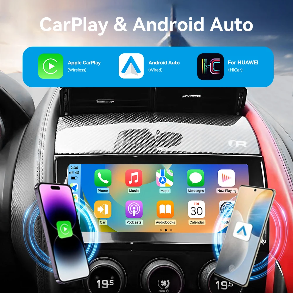 10.25' Carplay For Jaguar F-TYPE 2012-2015 Android 13 Car Stereo Multimedia Player GPS Wireless Auto Wireless HD Tonch Screen