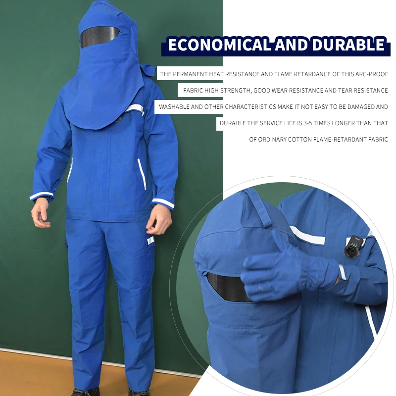 Industrial electric arc protection clothing workwear Arc flash clothing arc suit
