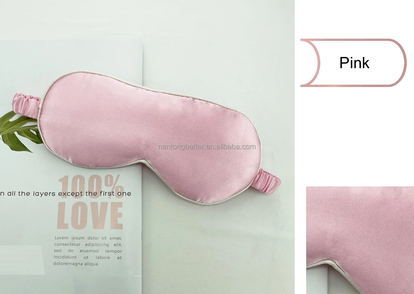 Factory Customization Logo Silk Satin Sleep Eye Mask Adjustable Elastic Band Soft Comfortable Sleeping Eye Mask