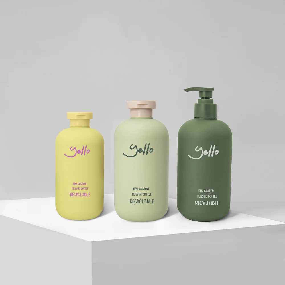 Wholesale Green Purple Pink Empty Shampoo Bottles Soft Touch 200ml 300ml 500ml 800ml Shampoo Conditioner Container Bottle