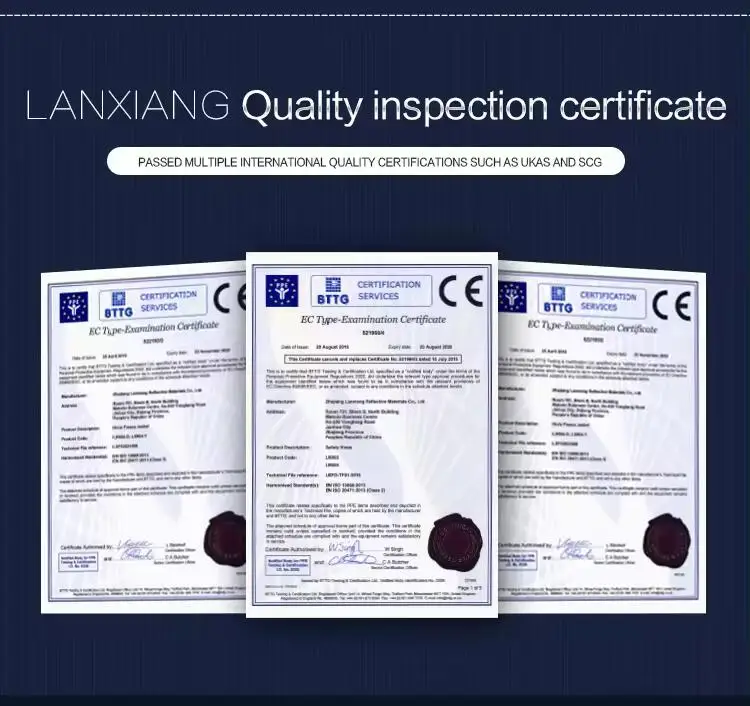 LX Высокая видимость высокоотражающая флуоресцентная 100% хлопчатобумажная саржевая ткань