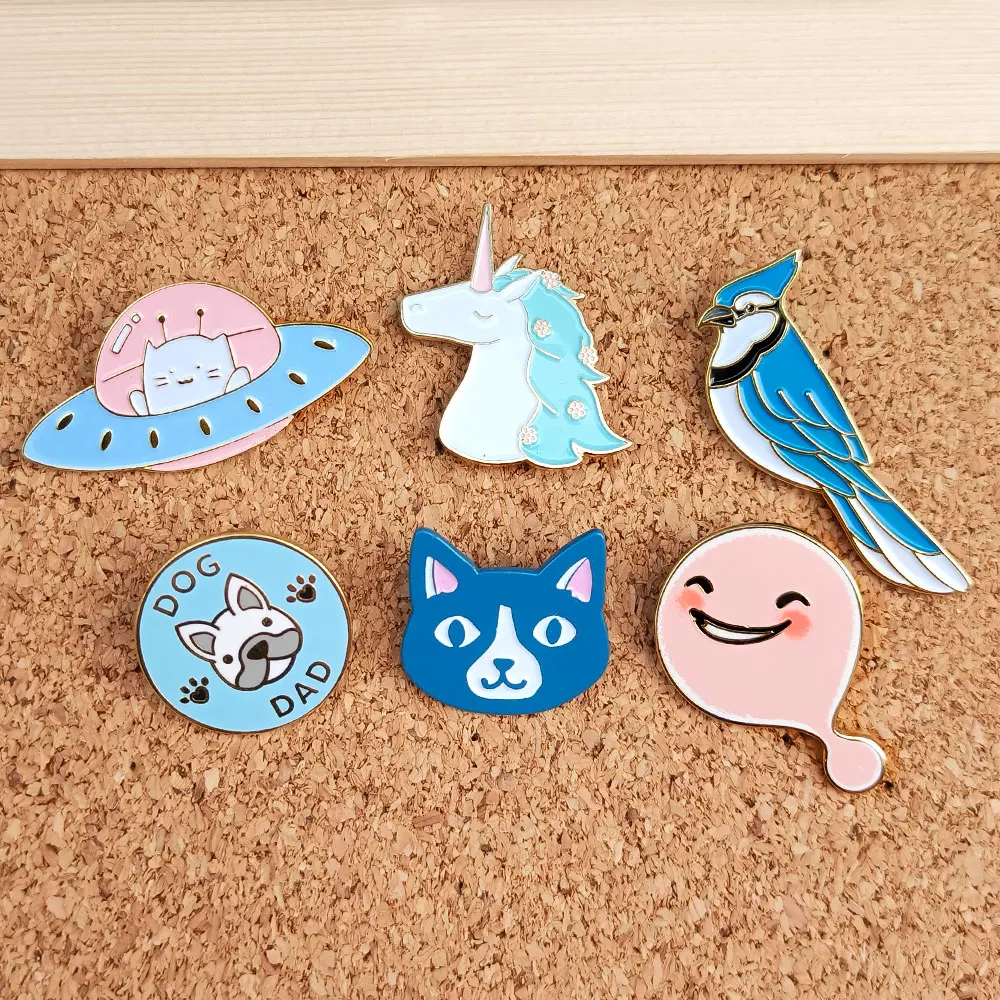 Pins Logo Zinc Anime Metal Custom Hat Badge Manufacturer Badges Hard Lapel Brooch Brass Alloy Gold Soft Enamel Pin