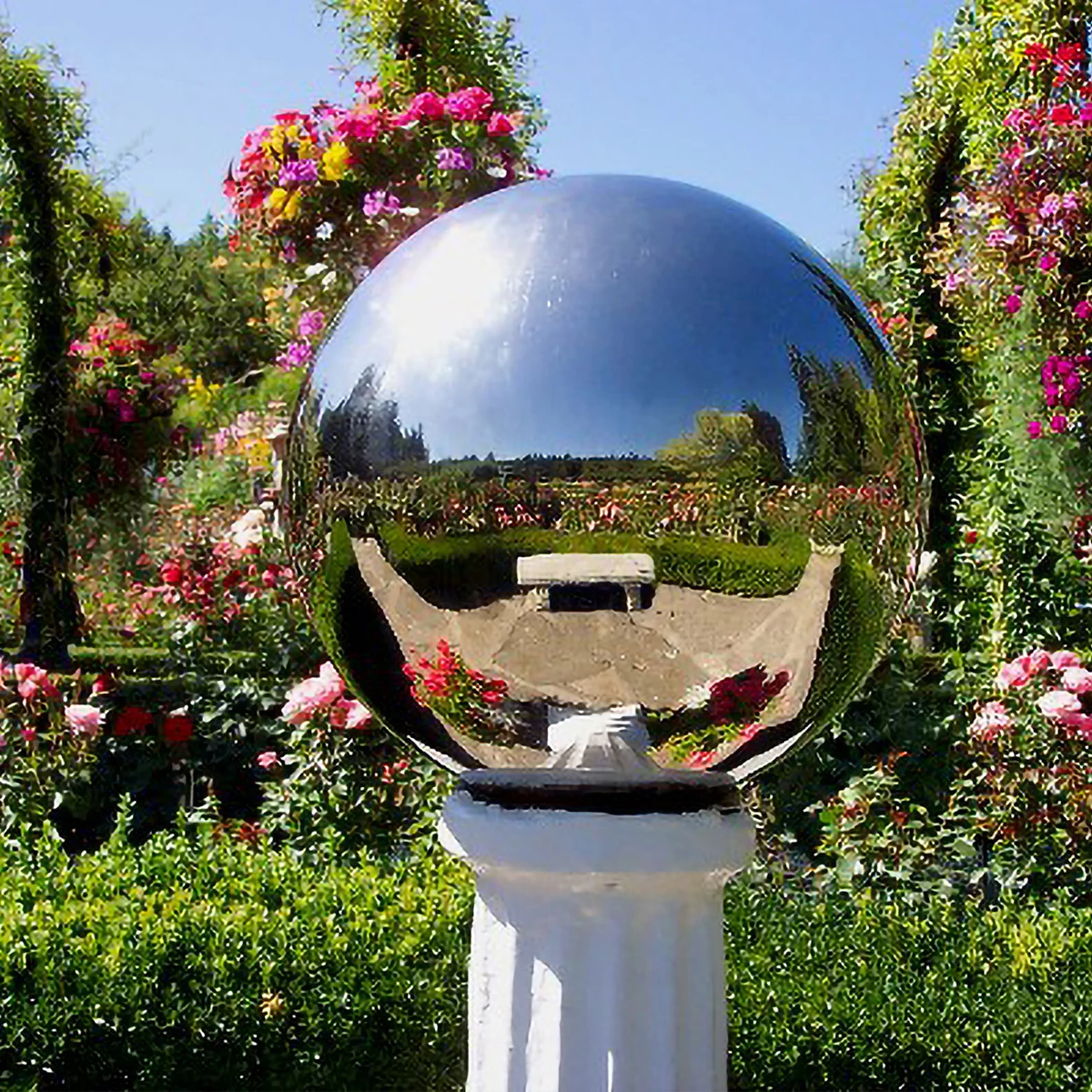 Supply 304 large round chrome stainless steel ball hollow metal sphere for sale