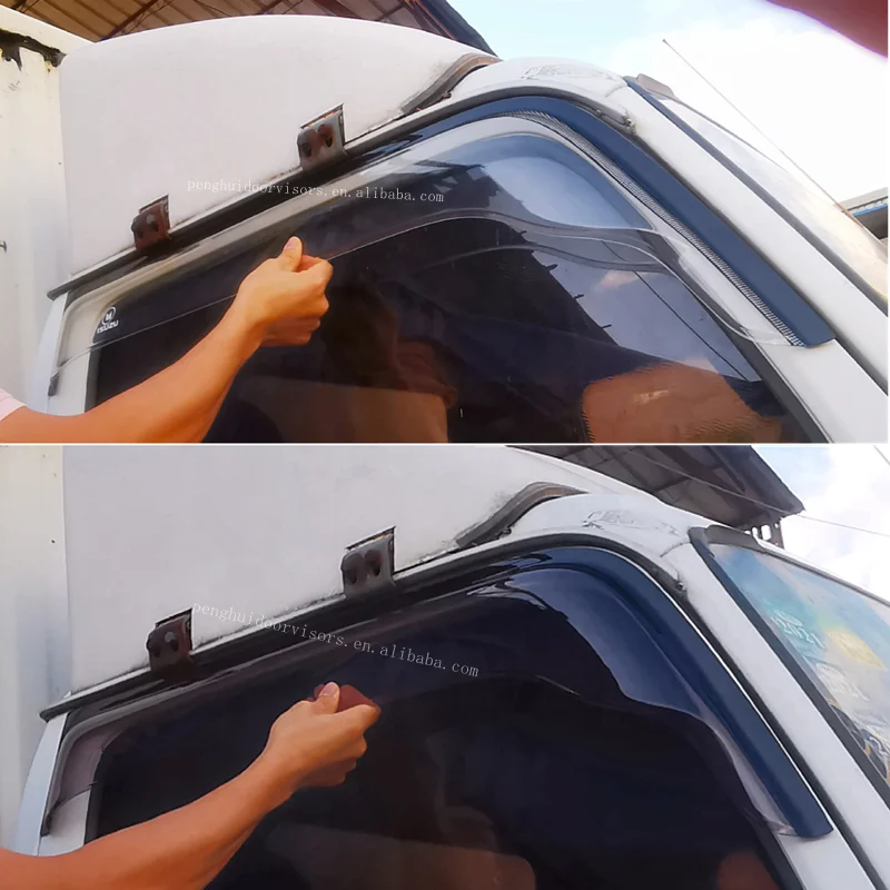 Visors For Trucks NPR NKR Car Door Window Rain Guard Sun Visors Accessories For Isuzu Elf