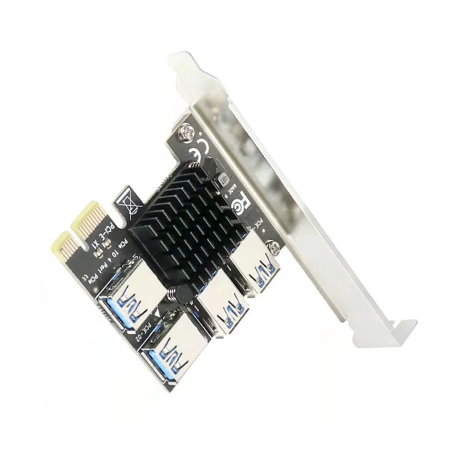 Плата расширения 4 порта Sata 3 0-PCI-e для ноутбука Standard 4U перегородка 1 PCI-E переходник на