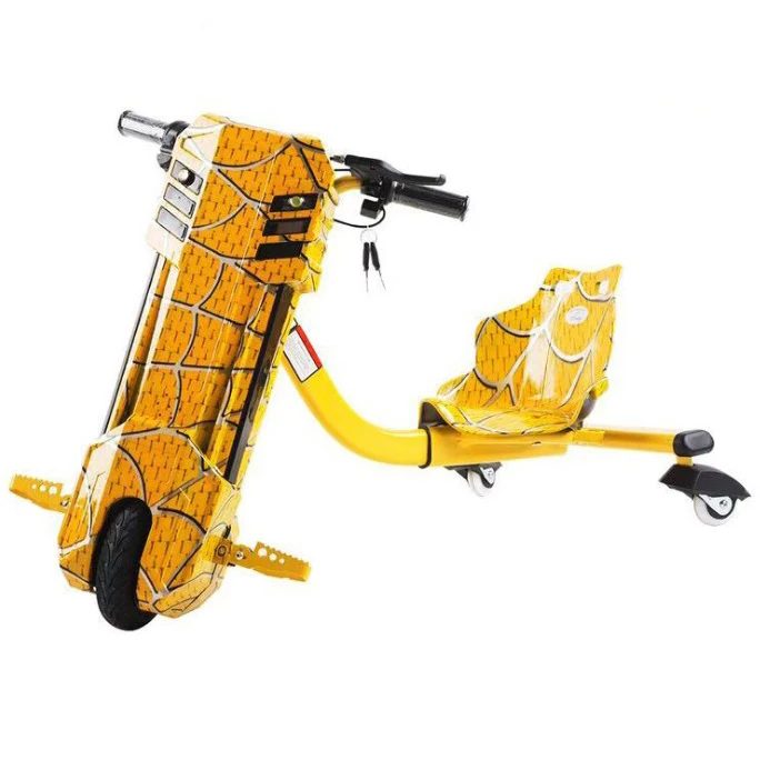 Детская куртка из искусственной мигает 3 колесный самобалансирующийся Дрифт