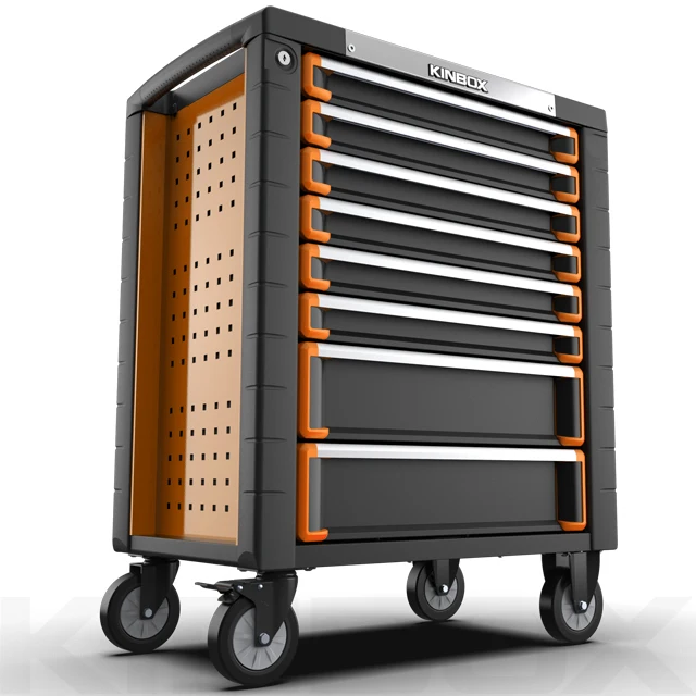 
Ningbo Kinbox 8 Drawer Professional Mechanical Hand Tool Rolling Chest Trolley,Garage Storage Boxes 
