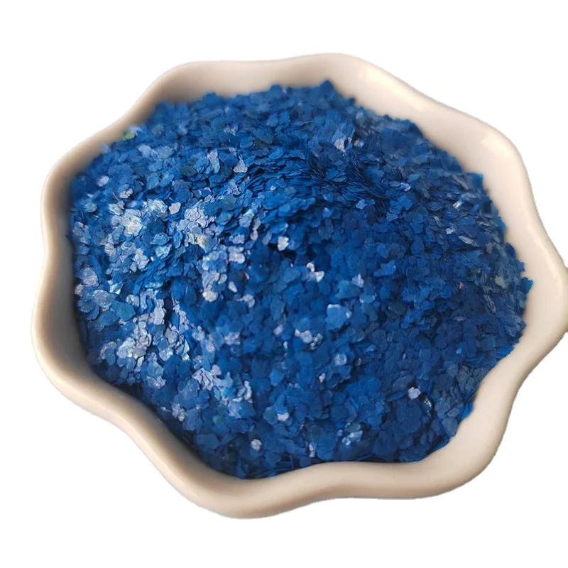 Dyed pink mica flake used for asphalt