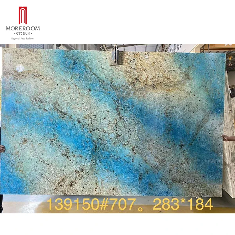 yunfu Blue Fantasy natural stone marble slab