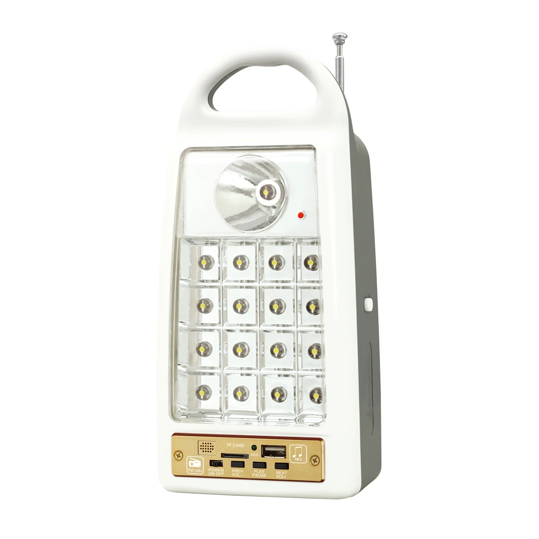 solar 0.5w led radio emergency light rechargeable