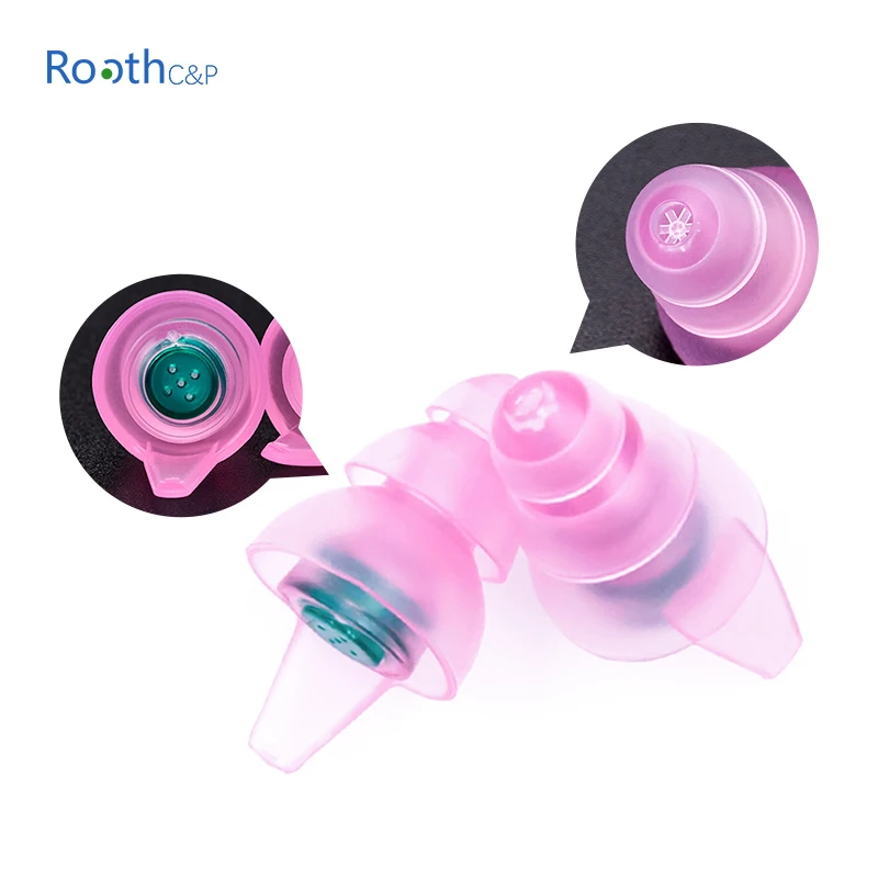 New Arrival High Fidelity Ear Plugs Silicone for Personal Protective Equipment Noise Cancelling Silicone Earplugs with Filter