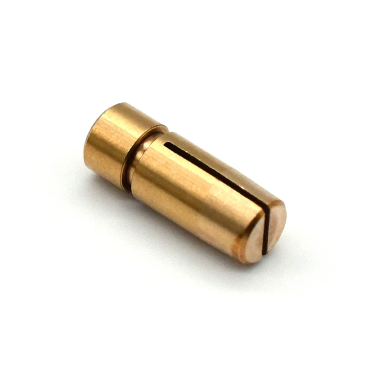 Customized Internal Threaded Brass Pins Cnc Turning Parts Wire Edm