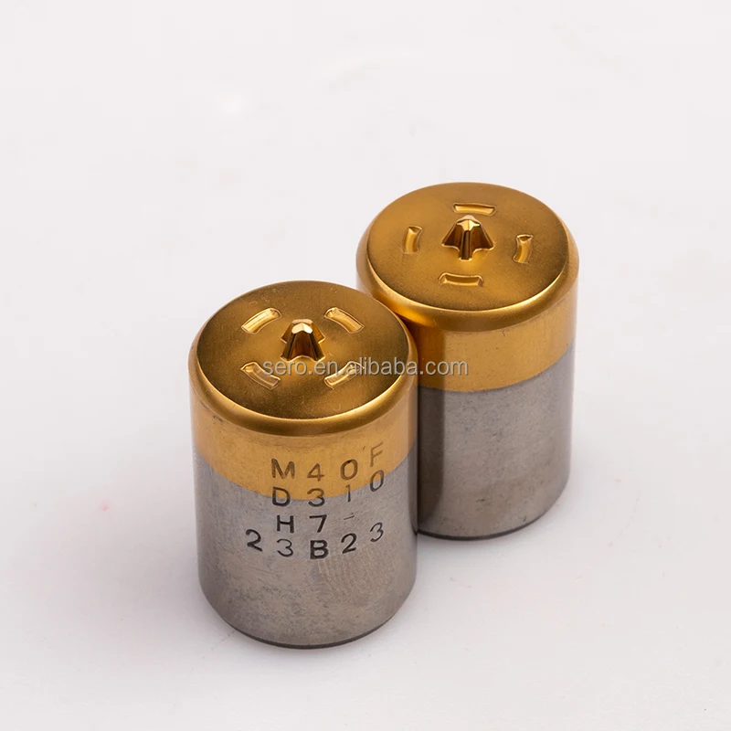 High-Quality Titanium-Plated M42 Screw Punch Head  Factory Direct Sale Header Punch
