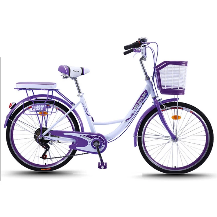 Good quality OEM 24 inch single speed steel frame women bike cycle city/ladies cycles city bike/bike city