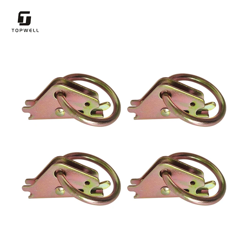 O Ring Track Accessories Cargo Lashing Belt Ratchet Tie Down Anchors to Secure Cargo in Enclosed Flatbed Trailer Trucks