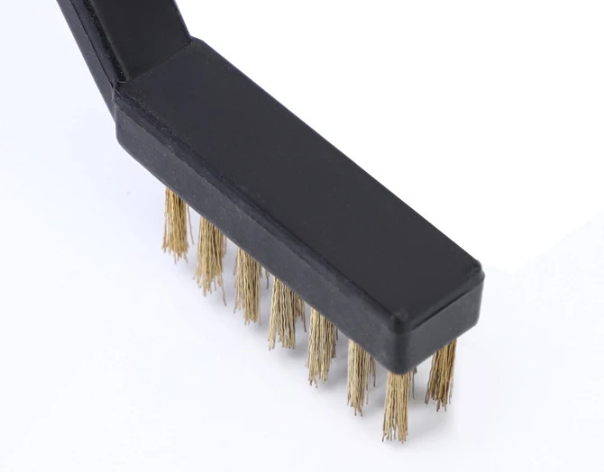 Щетка DLL89 из нейлоновой латуни и нержавеющей стали щетка для царапин маленькая мини-щетка чистки стальной проволоки с пассивной