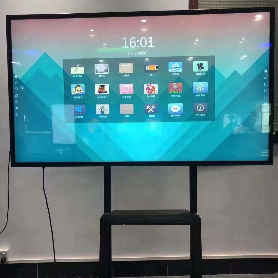 Touch Screen Interactive Boards For Schools 50 Inch Wireless Connection Interactive Teaching Board